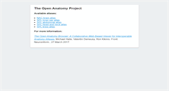Desktop Screenshot of openanatomy.org