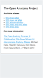 Mobile Screenshot of openanatomy.org
